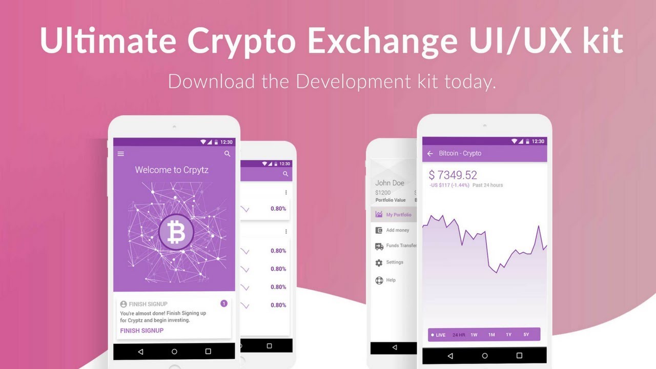 Ultimate(Free) Crypto Exchange Application UI/UX Kit