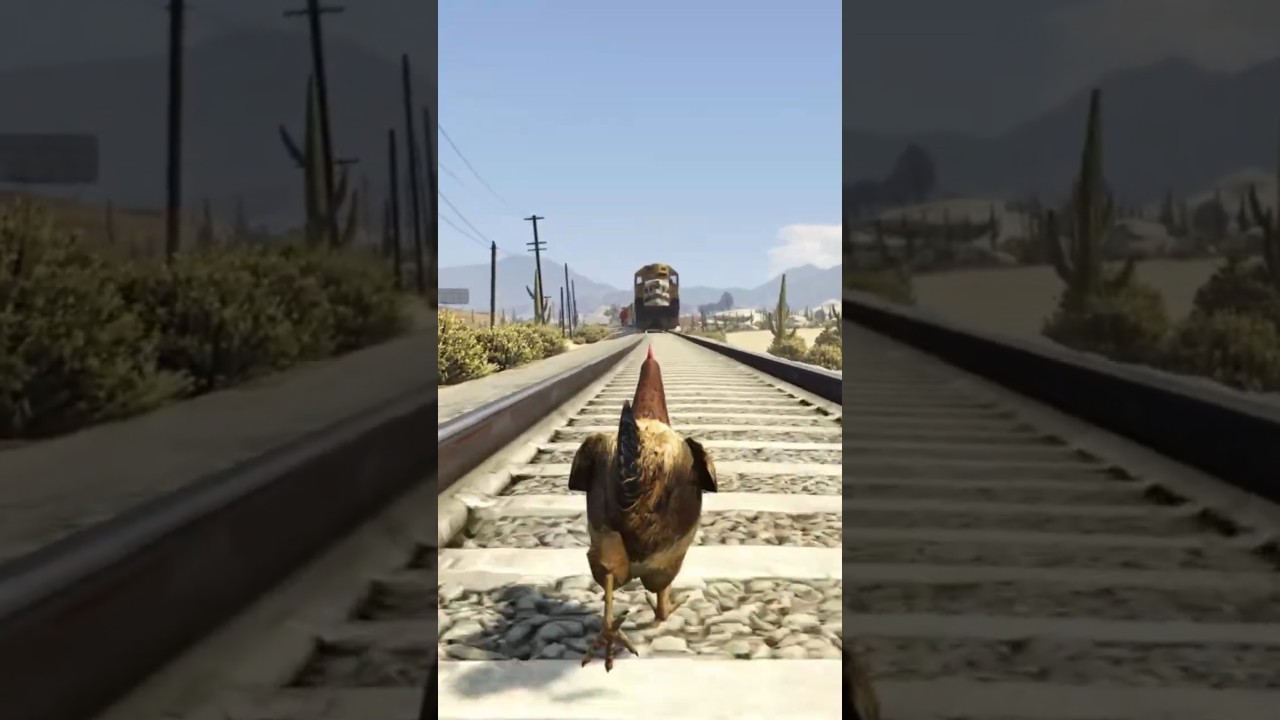 TIERE vs. ZUG in GTA 5! #gta #gtav #shorts
