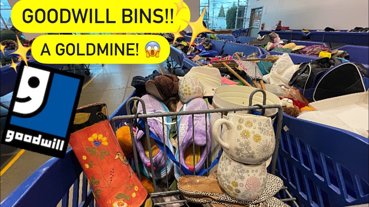 Let’s Go To Goodwill Bins! Fill The Cart With 37 Pounds! A Thrift💥💥GOLDMINE💥💥++HAUL!!