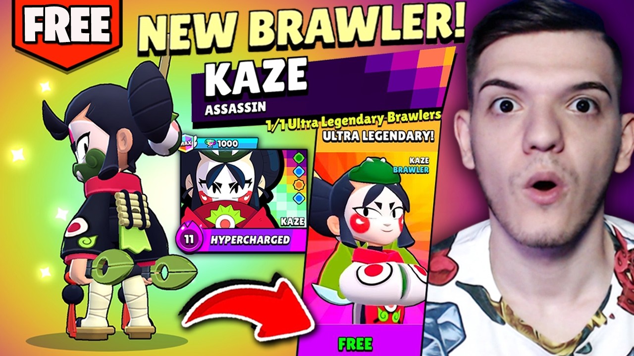 KAZE – NOUL BRAWLER ULTRA LEGENDAR!😱 Câte credite va costa?