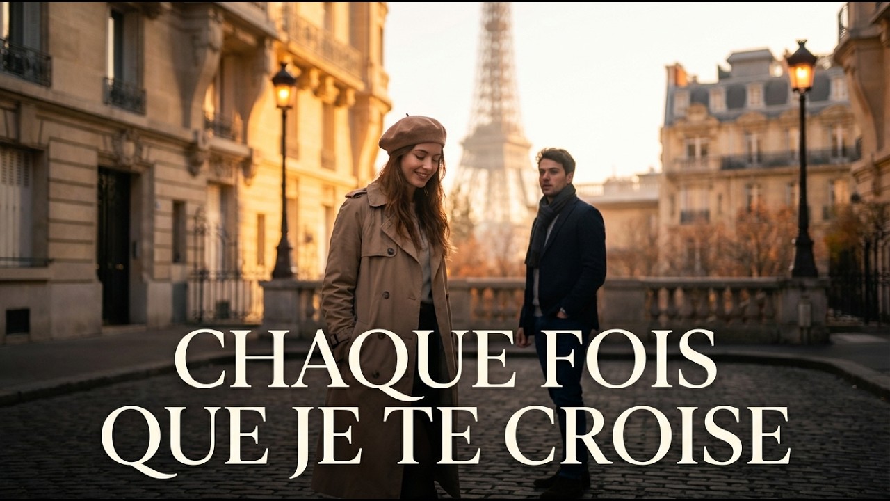 Chaque Fois Que Je Te Croise | Romantic French Pop Song | Paris Love Story
