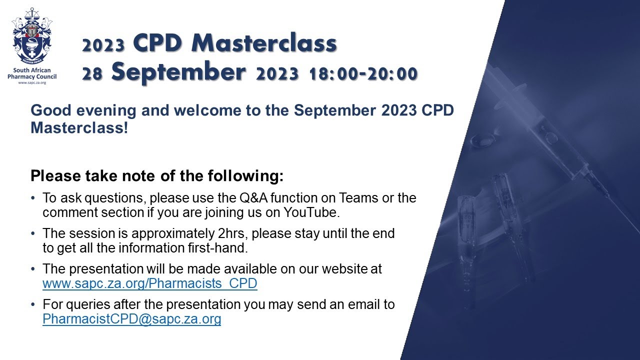 2nd Pharmacist CPD Masterclass 2023
