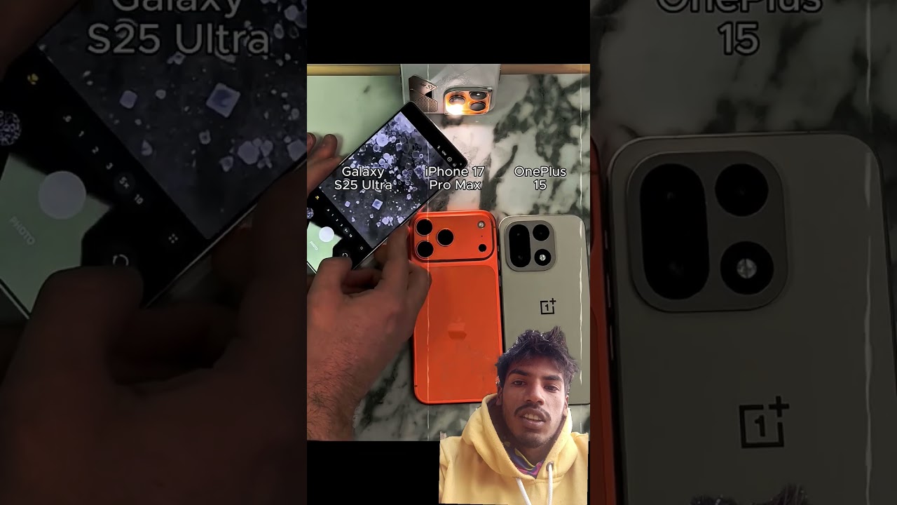iPhone 17 Pro Max vs S25 Ultra vs OnePlus 15: Who Has the BEST Micro Zoom?!⚡️💀 
