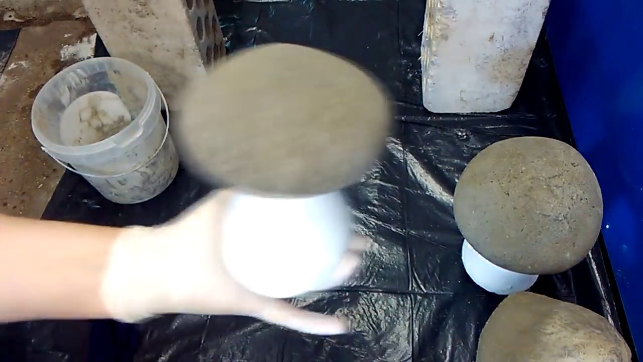 DIY Beton gießen Pilze