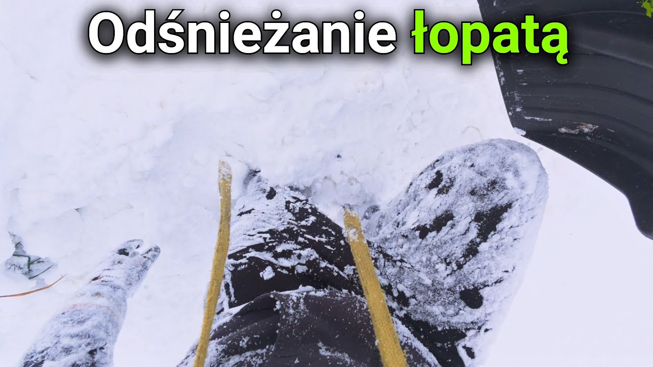 Odśnieżam łopatą/ atak zimy