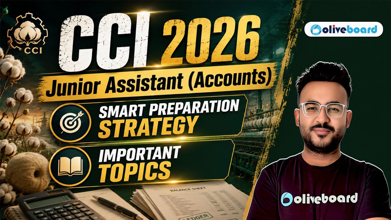 CCI 2026 | Junior Assistant (Accounts) | Smart Preparation Strategy | Important Topics