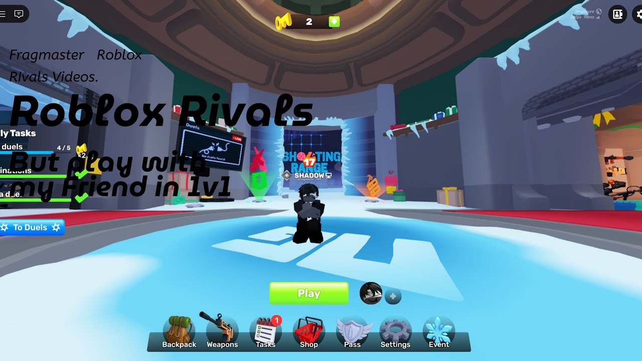 1v1 my friend knife only gameplay in rivals
