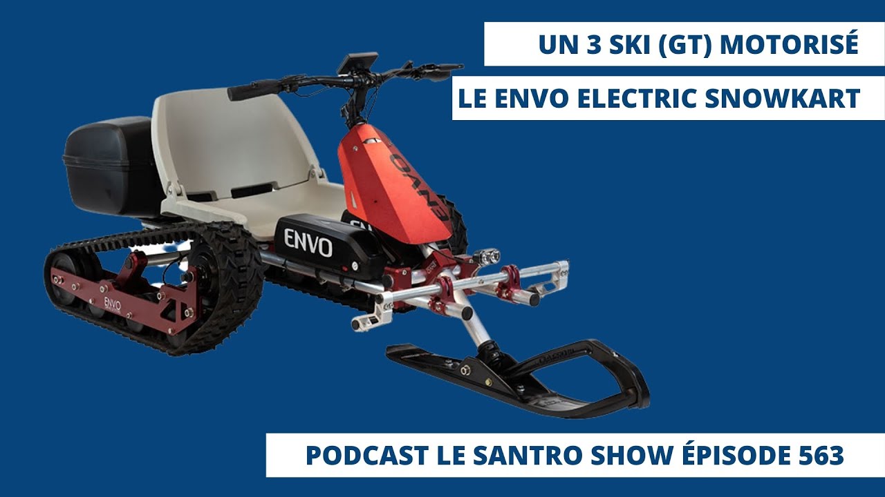 Un 3 ski (GT) motorisé le ENVO Electric SnowKart