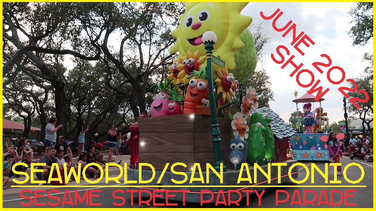 New - SeaWorld San Antonio - Sesame Street Party Parade - 4k