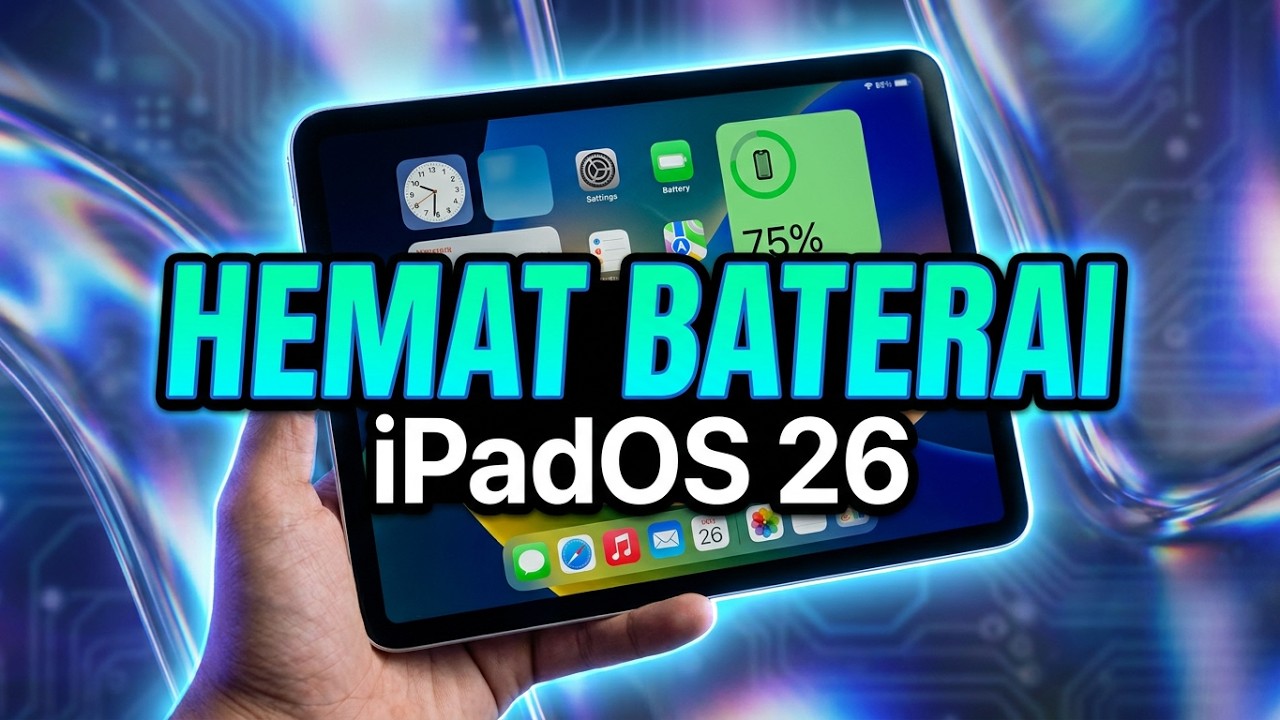 Cara Agar Battery [ iPad A16 - iPadOS26 ] tidak Boros
