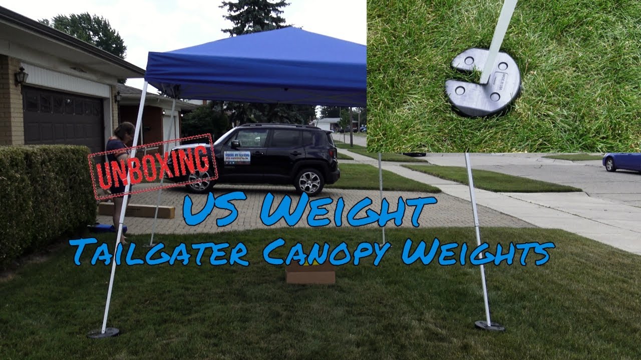 US Weight Tailgater Canopy Weights Unboxing