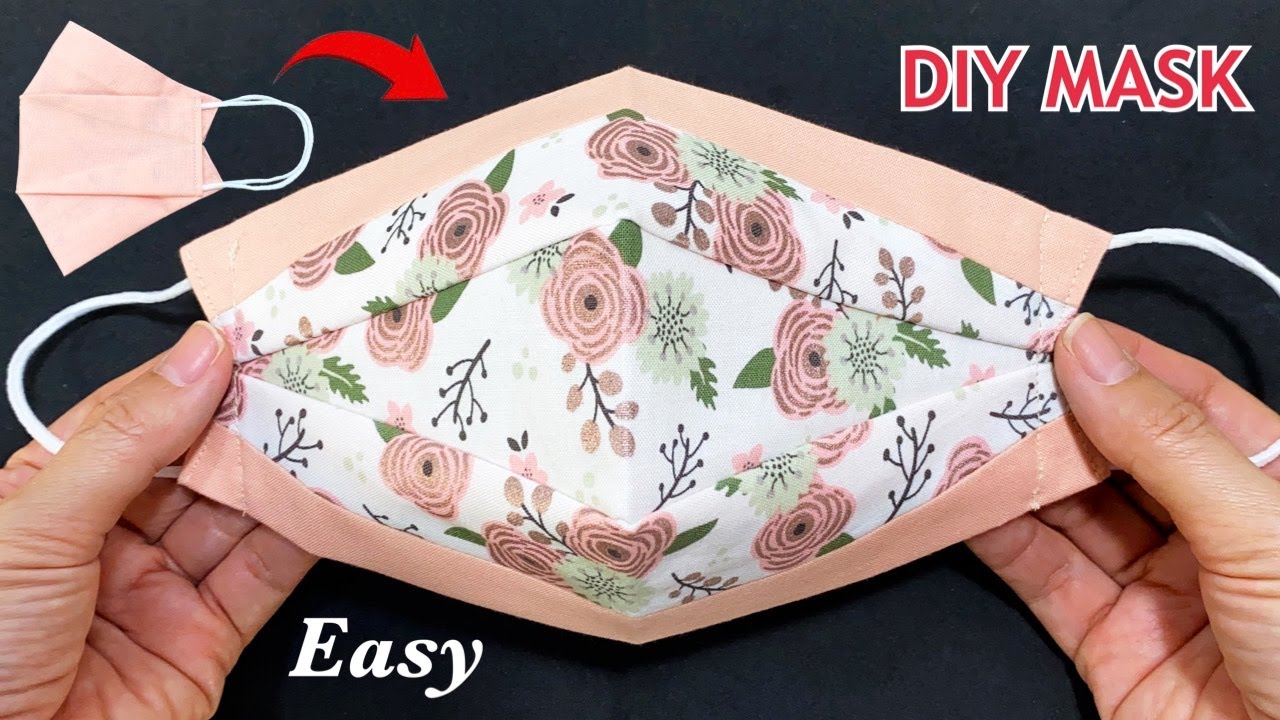 New Style Beautiful 2 Tone Mask! Diy Breathable 3D Face Mask Easy Pattern Sewing Tutorial At Home |