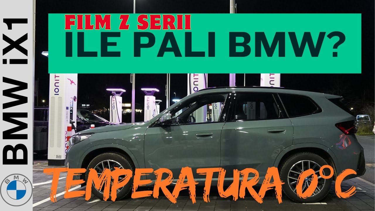 Ile pali BMW iX1, Monachium ZOB. Krótki wyjazd do Monachium na dworzec autobusowy. Zapraszam.