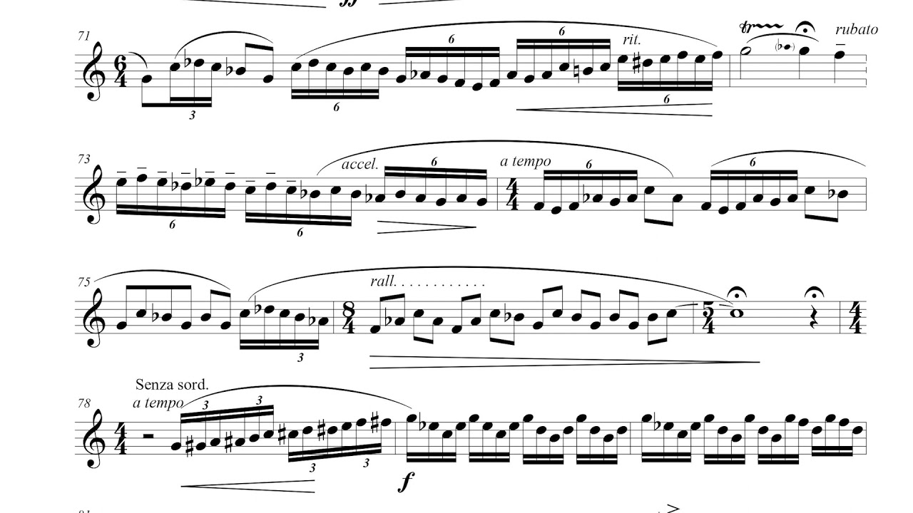 P. Obradović: Raindrops (for solo trumpet)