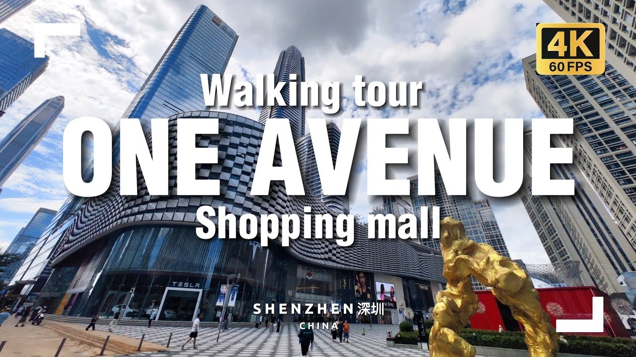 Walking Tour at Shenzhen’s One Avenue Mall with Futuristic City Vibes!