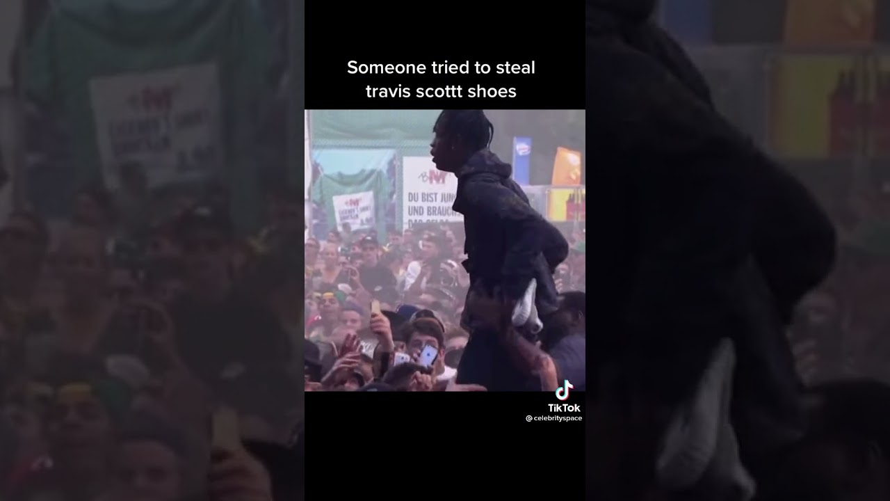 Fan tries to steal Travis Scott shoes 