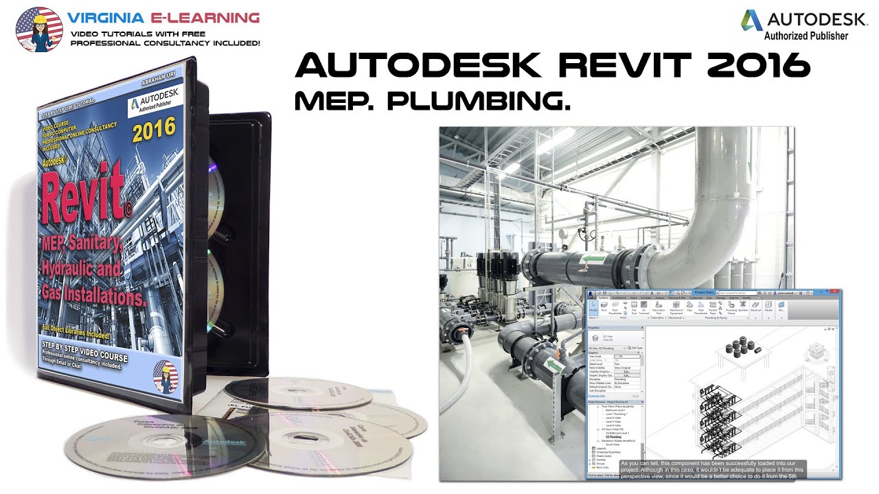 Revit MEP 2016 Tutorial │Plumbing │Cold & Hot Water Installation Design.