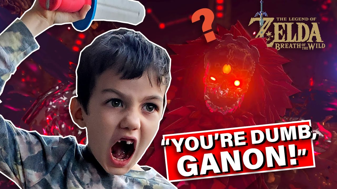 6-Year-Old Defeats Calamity Ganon in Zelda Breath of the Wild (BOTW)