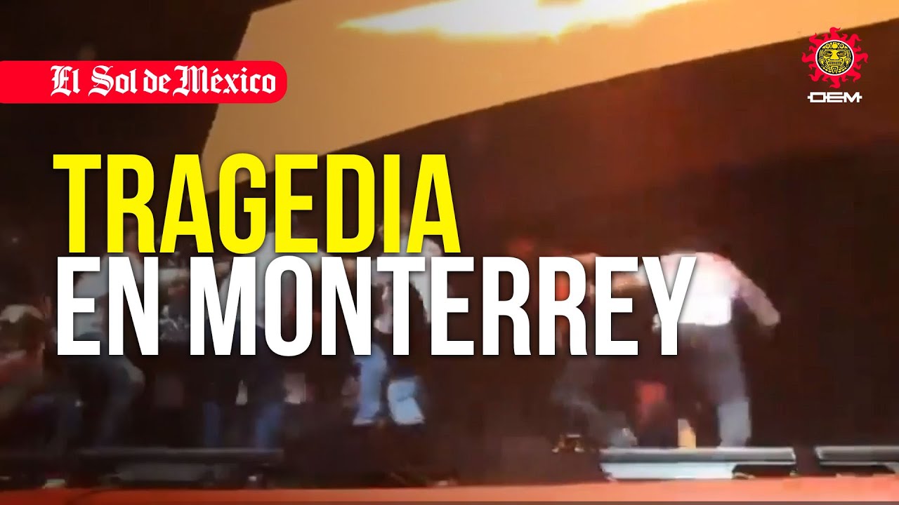 Colapsa escenario en evento de MC en Nuevo Le&oacute;n donde estaba &Aacute;lvarez M&aacute;ynez