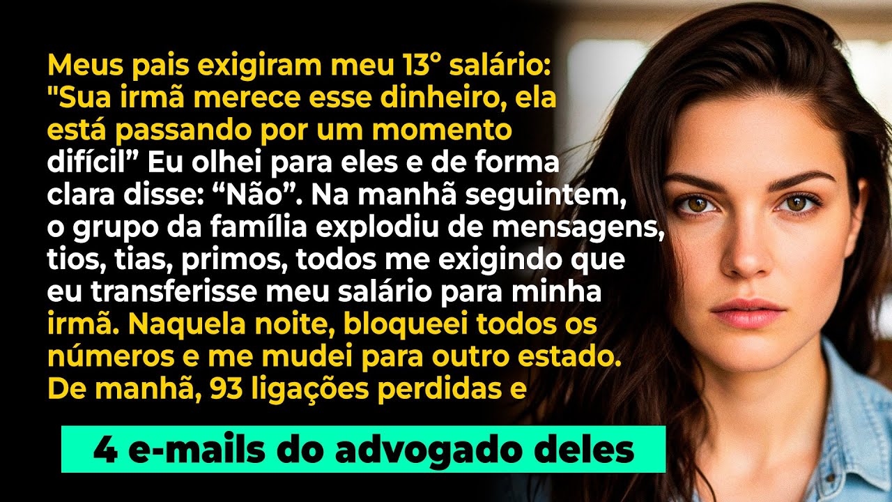 Meus pais exigiram meu 13º salário: 