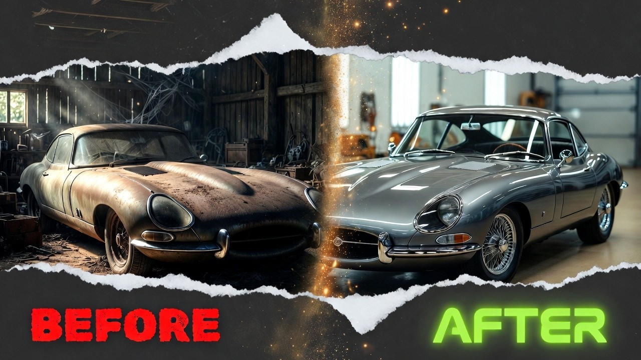 Abandoned 1961 Jaguar E-Type | Satisfying Rebuild