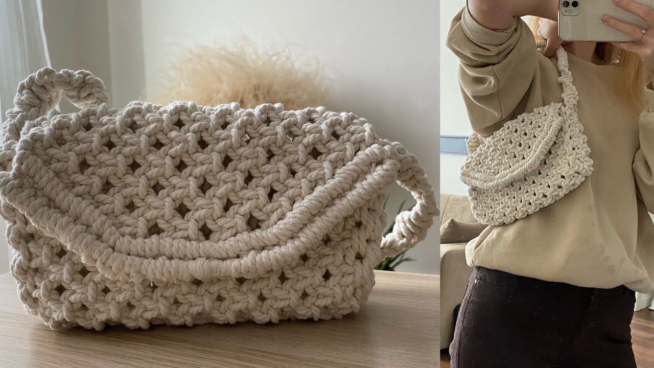 MAKROME KOL ÇANTASI YAPIMI | DIY Macrame Bag Tutorial