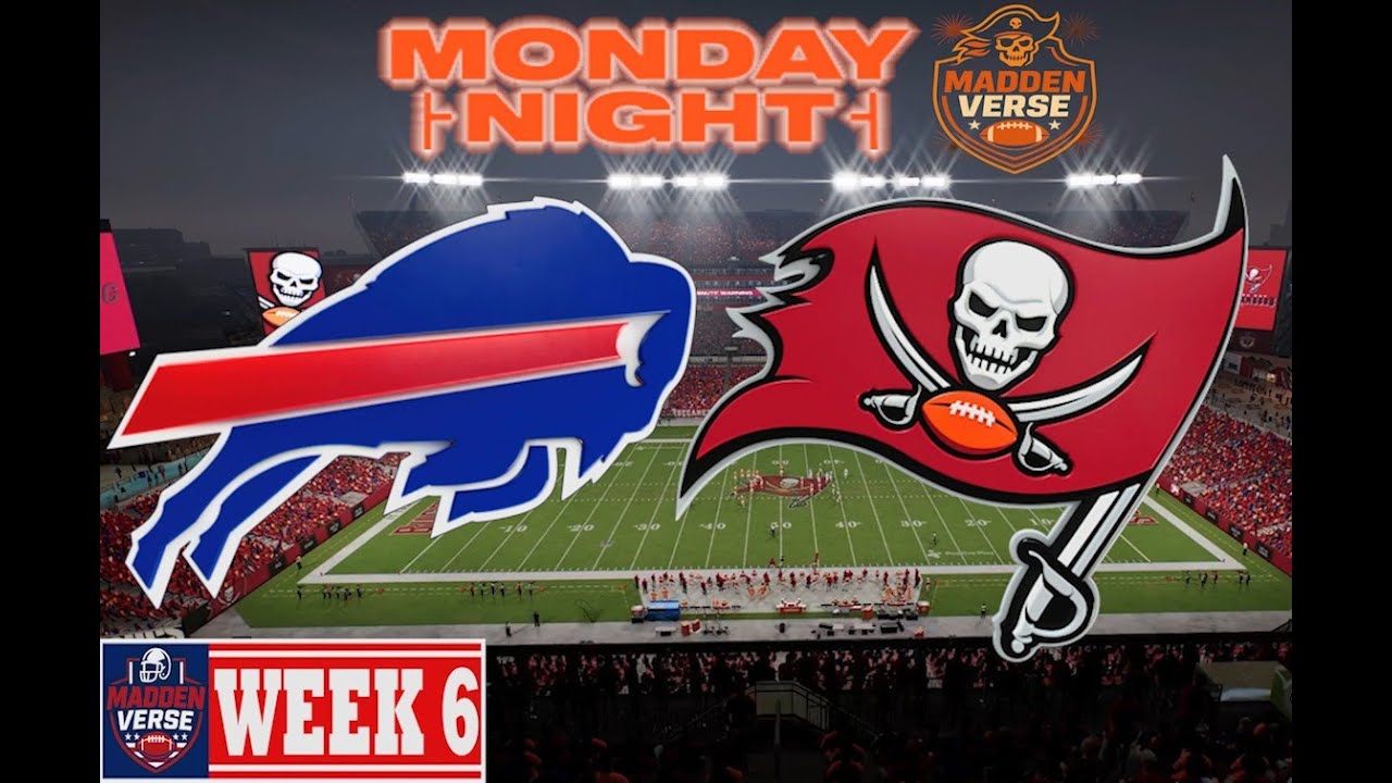 MADDEN NFL 25-26 - BUFFALO BILLS vs TAMPA BAY BUCCANEERS #fullgame #simulation #football #mnf