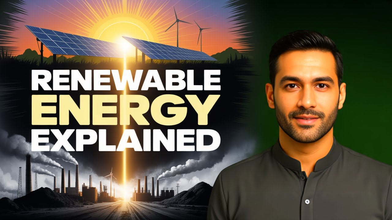 Renewable Energy Explained In Urdu | Solar, Wind, Geothermal, Hydro, Biomass & More | O-Level/IGCSE
