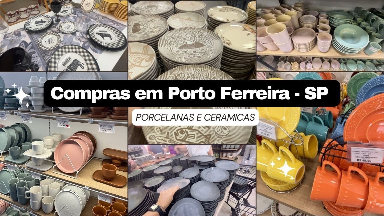 Um dia de compras em Porto Ferreira - SP,  muita porcelana e cerâmica, promoção e muito mais!