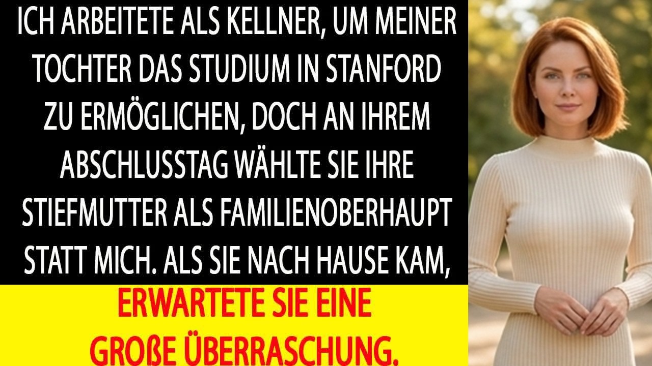 Jahre arbeitete ich als Kellner für meine Tochter – dann verstieß sie mich