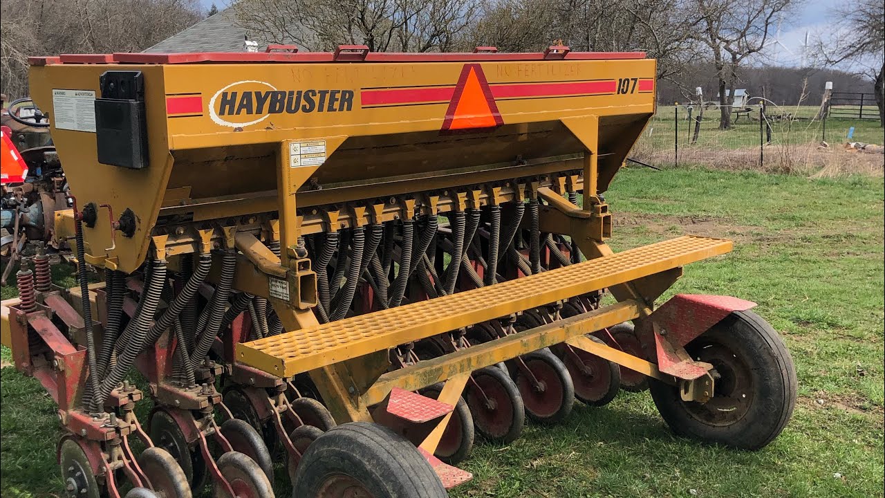 No till drill hay seed on hay fields/pastures with a Ford 2000 tractor. Increase biodiversity
