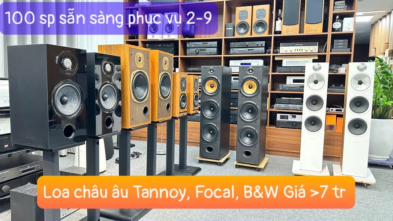 Loa Châu Âu HN, Những Cặp Loa Trứ Danh Tannoy, B&w, Acoustik Lab Bolero, Focal Chora 806, Sea 70