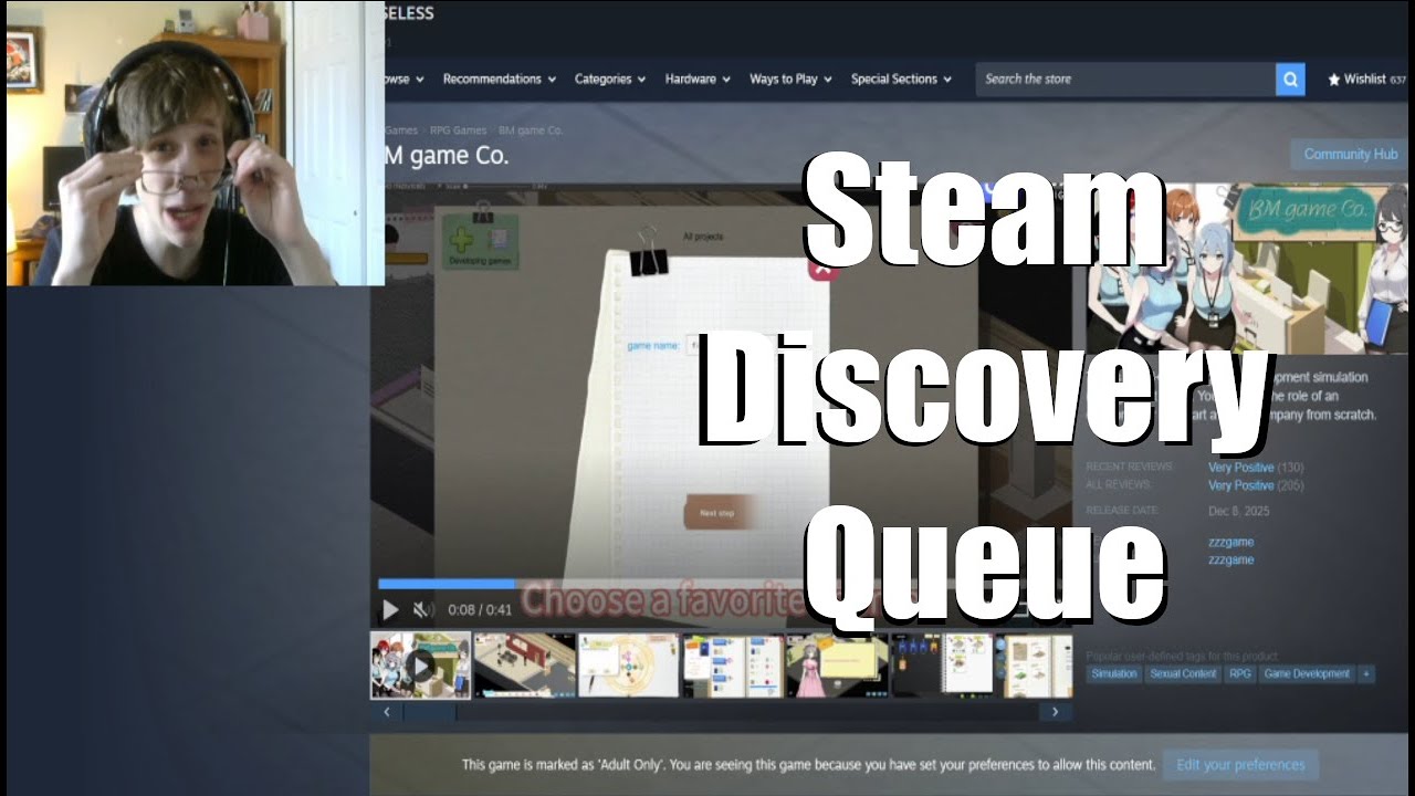Browsing Steam Discovery Queue #2