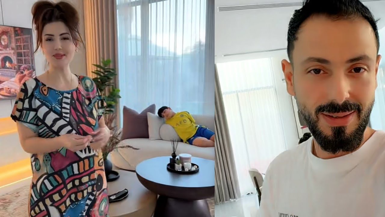 نور وعصام 🥰 اليوم جاي ام عصام لعنا بدها تعمل كبة نية مشتهية عليها حماتي 😋اليكس مرضان 😷