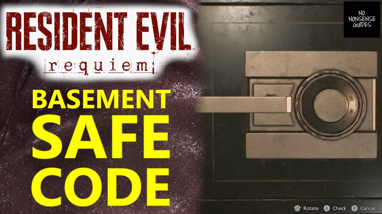 Resident Evil Requiem Basement Safe Combination - RE9 Basement Safe Code