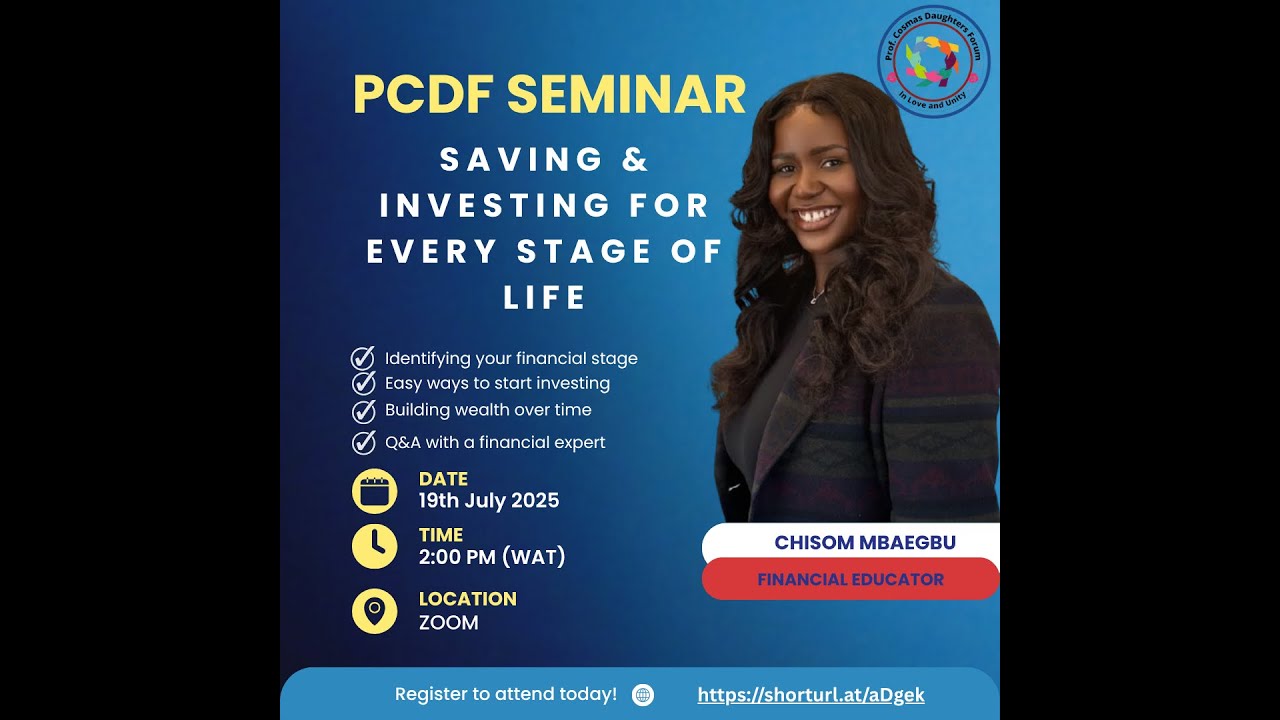 Saving & Investing for Every Stage of Life |  PCDF July Seminar 2025