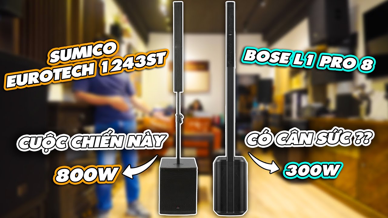SUMICO EUROTECH 1243ST против BOSE L1 PRO 8 — это честный бой???