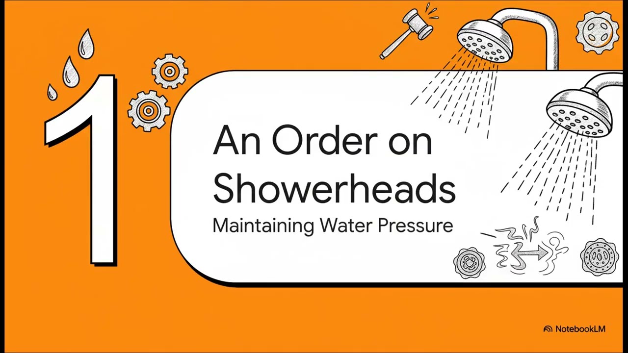 An Executive Order on Shower Heads?