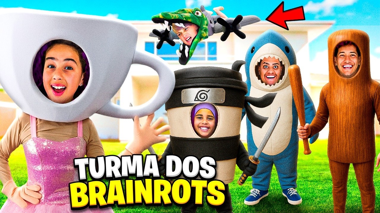 NOS TRANSFORMAMOS NA TURMA DOS BRAINROTS !