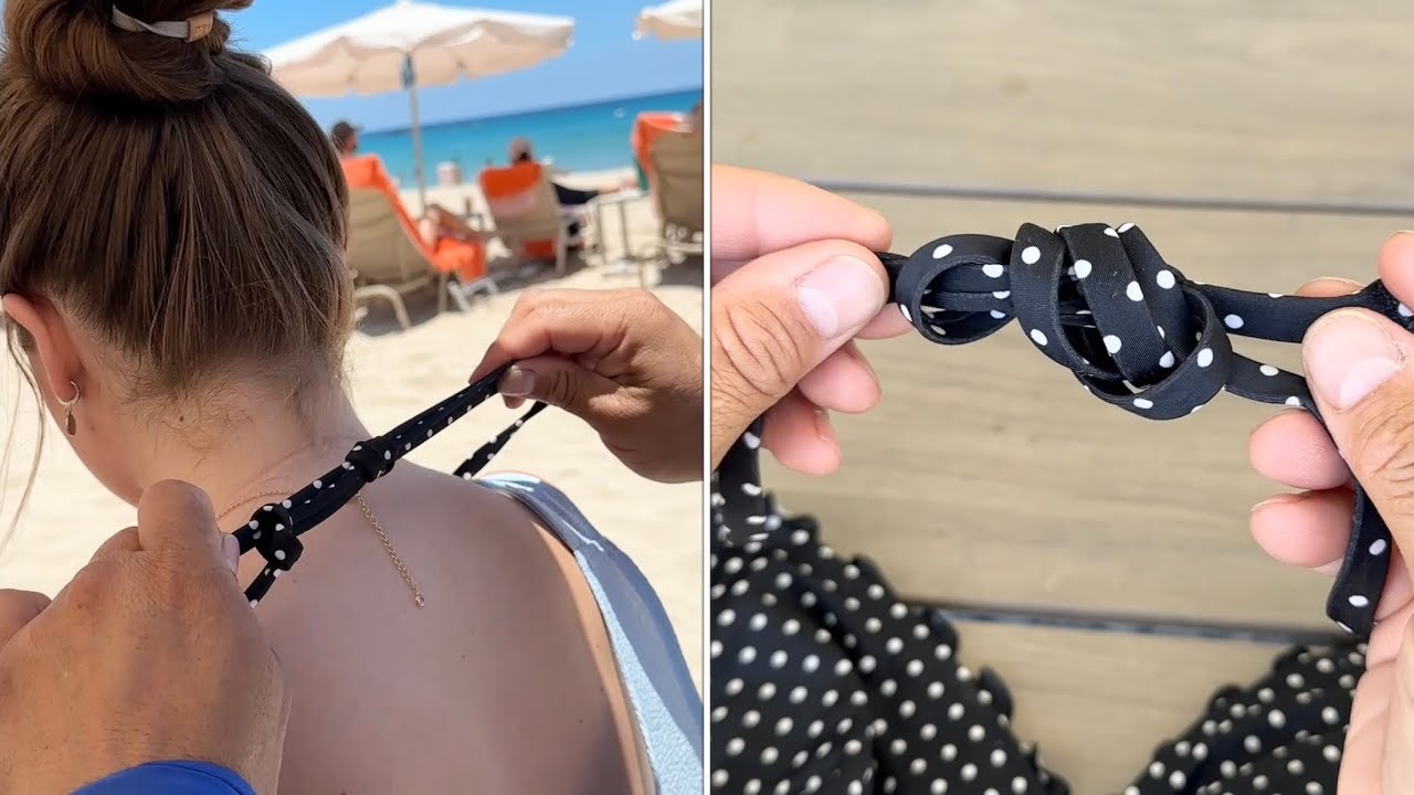 How to tie a bikini, and how not to