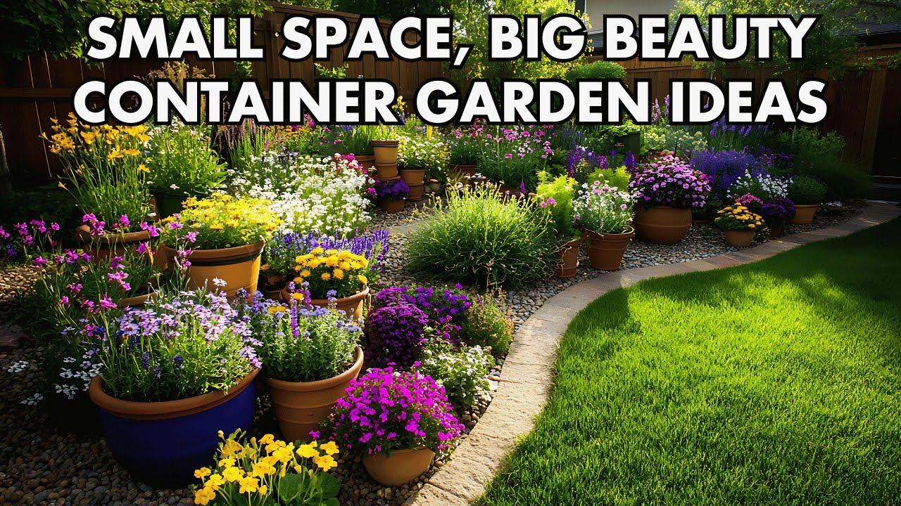 🌸 Small Space, Big Beauty: 🌼 Gorgeous Container Garden Ideas for Tiny Backyards!