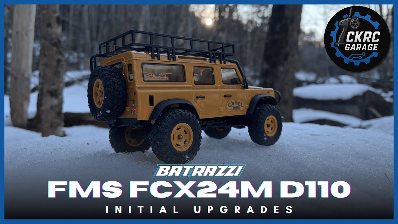 Первоначальная модернизация FMS FCX24M D110 &ndash; модификации из латуни и светодиодная подсветка.