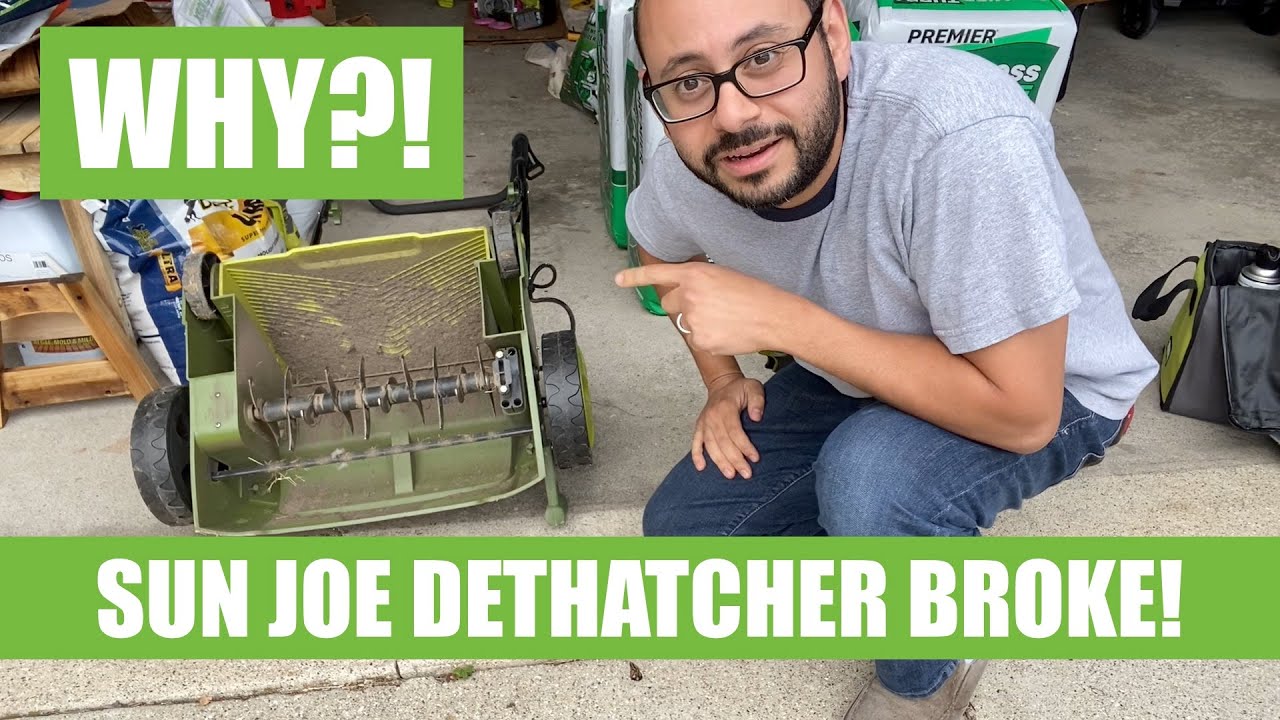 😭 My Sun Joe Dethatcher Broke! What happened? // AJ801E Tear-down