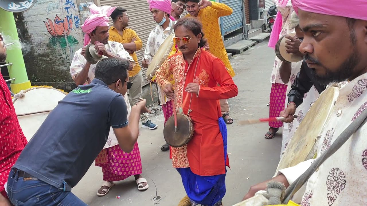 Donka Dhol Tasa at Nabadwip Rash Purnima Raj Master Playing Kurkuri, Star Donka Kolkata