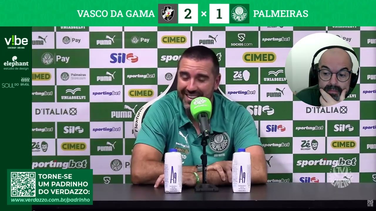 REACT Coletiva João Martins - Vasco 2x1 Palmeiras