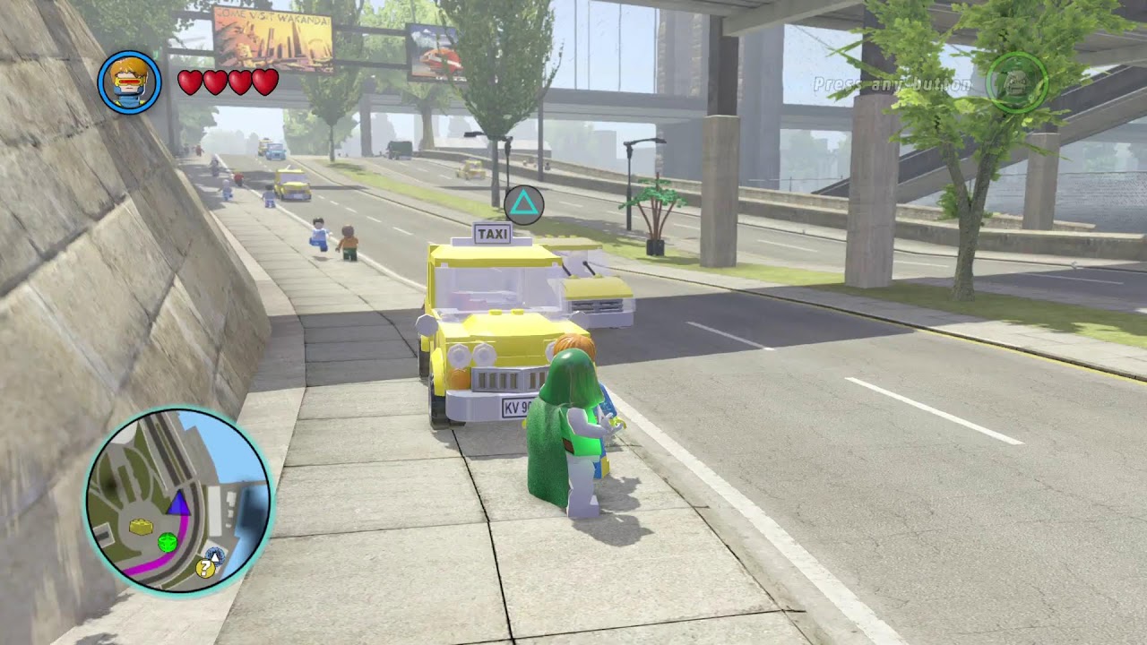Lego marvel super heros Cars driving Live