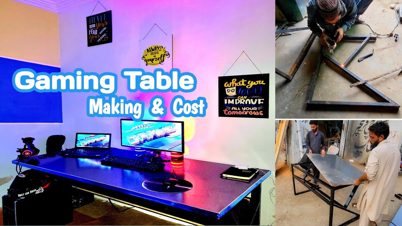 Modern Computer Desk | How to make K style Gaming Table