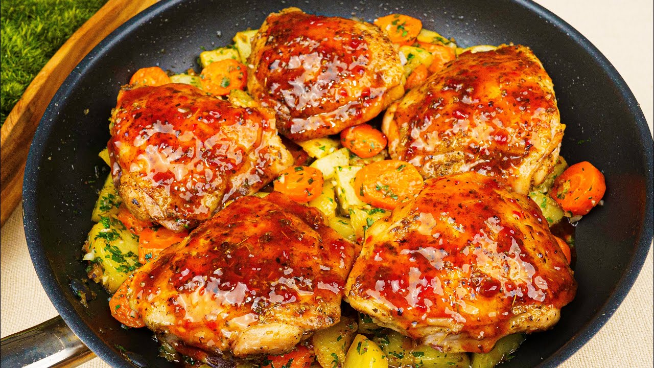 Это настолько вкусно, что я готовлю его почти каждый день! Один ужин из куриных бедрышек!