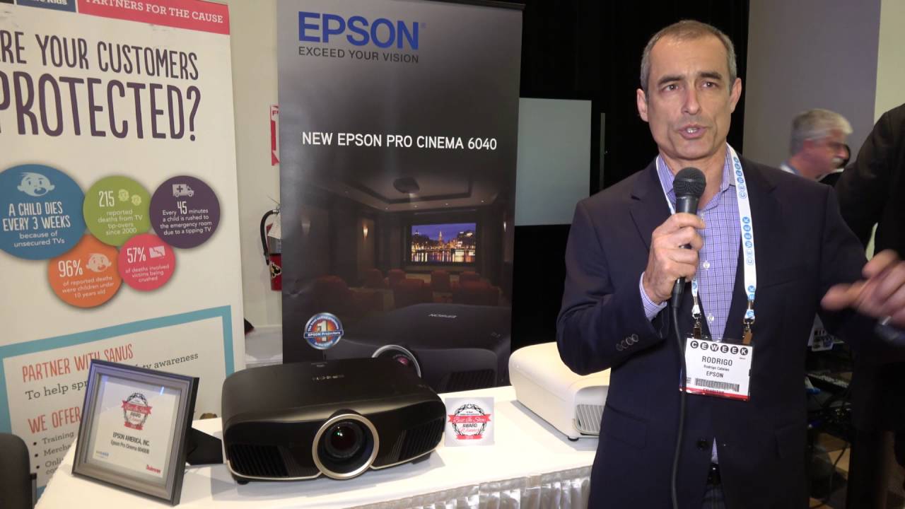 Epson 5040UB and 6040UB HDR projectors at CE Week 2016
