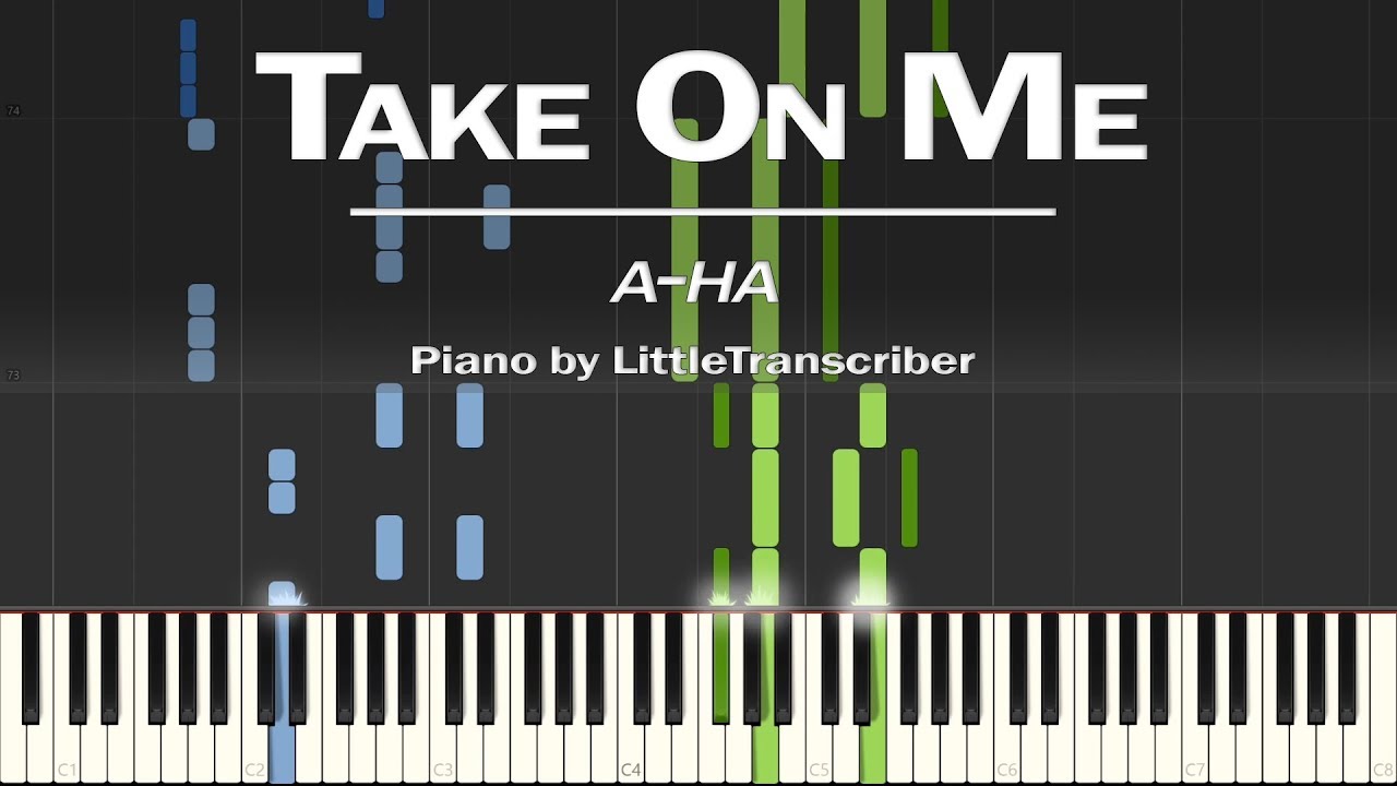 a-ha - Take On Me (Piano Cover) Synthesia Tutorial by LittleTranscriber